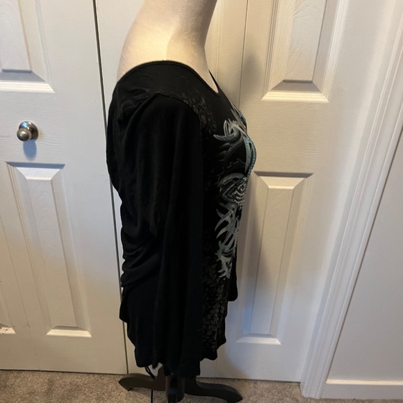 Harley-Davidson Black and Blue Long Sleeve Top - Picture 10 of 13